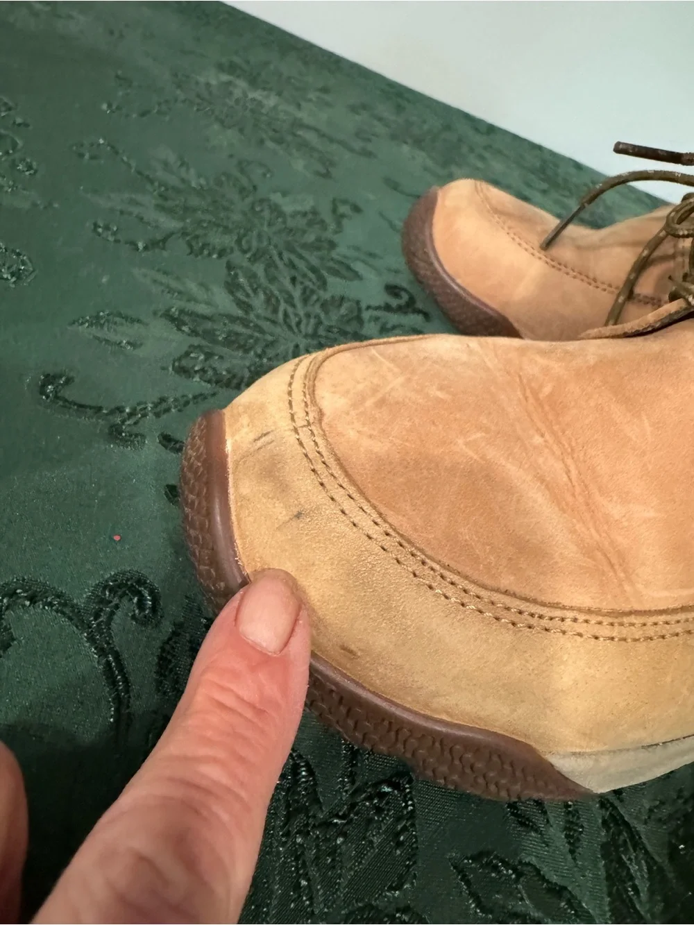 Sperry Light Tan Quilted Lace-Up Faux Fur-Trim Winter Boots